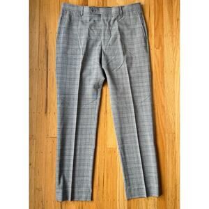 Joseph Abboud Straight Leg Trouser Pants Plaid Performance Separates Size 33x30